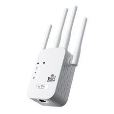 Репітер підсилювач сигналу ретранслятор Wi-Fi роутер 300Мбіт ∙ Wi-Fi ретранслятор 2.4G з 6 антенами 56759 фото
