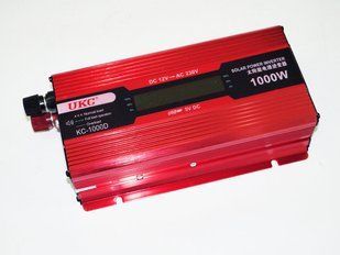 Перетворювач 12V-220V 1000W Інвертор напруги з LCD дисплеєм 12034 фото